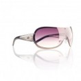Silver with purple lens